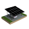 Carport stalowy dwupodporowy