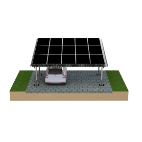 Carport stalowy dwupodporowy